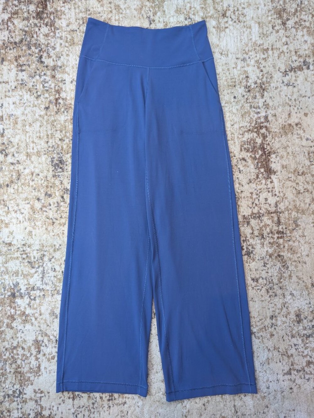 Lululemon High Rise Wide Leg Leggings Pants Blue Size 8